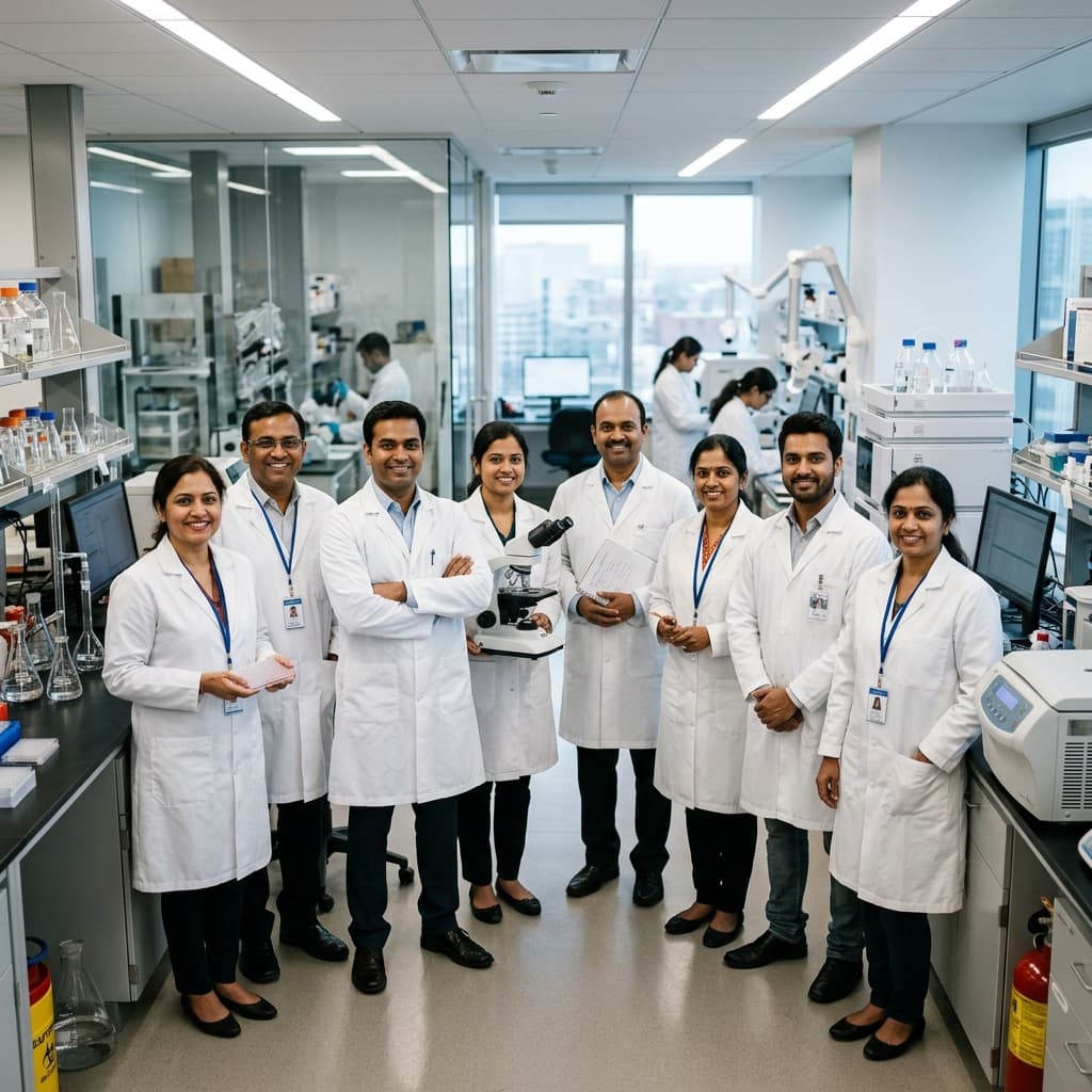 Galcare Indian R&D and Quality Control Scientist Team